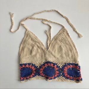 Urban Outfitters crochet knit festival crop top